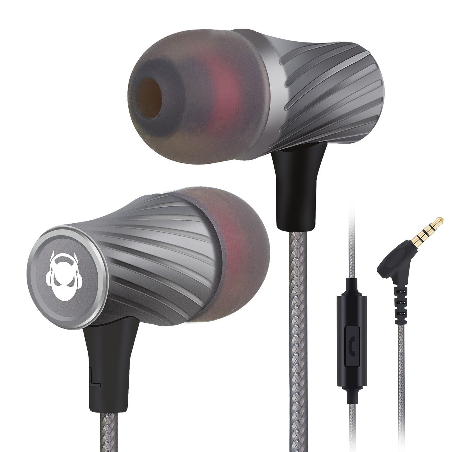 Wired Earbuds with Microphone | Super Bass Noise Cancelling In-Ear Headphones fo