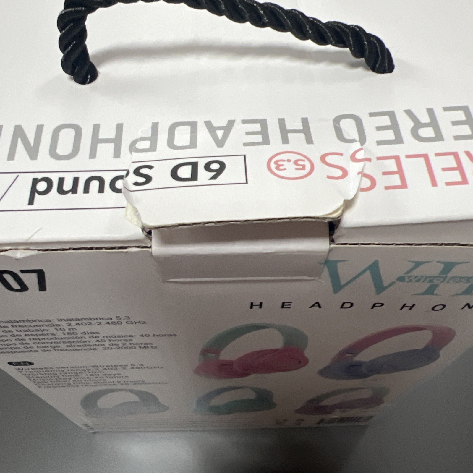 LED Adjustable Wireless Headphones Pink/blue Kids Adults Fold Up To Store