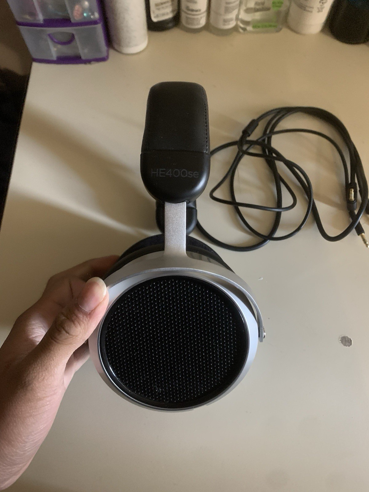 HIFIMAN HE400se Wired Over-Ear Headband Headphones 3.5mm Jack Black/Silver