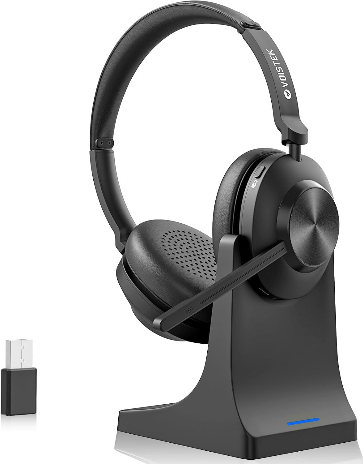Bluetooth Headset with USB-dongle Microphone Wireless Headphone for PC/Phones
