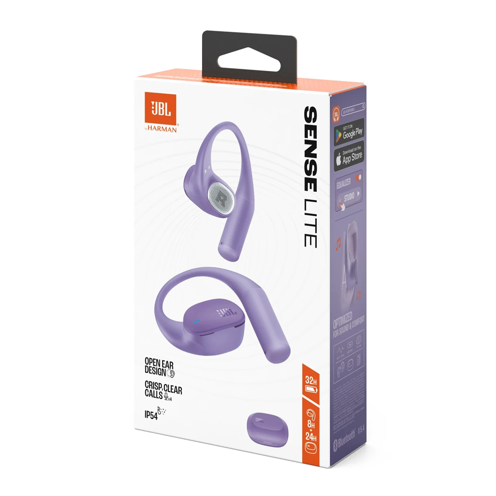 JBL Sense Lite Wireless Open Ear Earbuds with Charging Case (Purple)