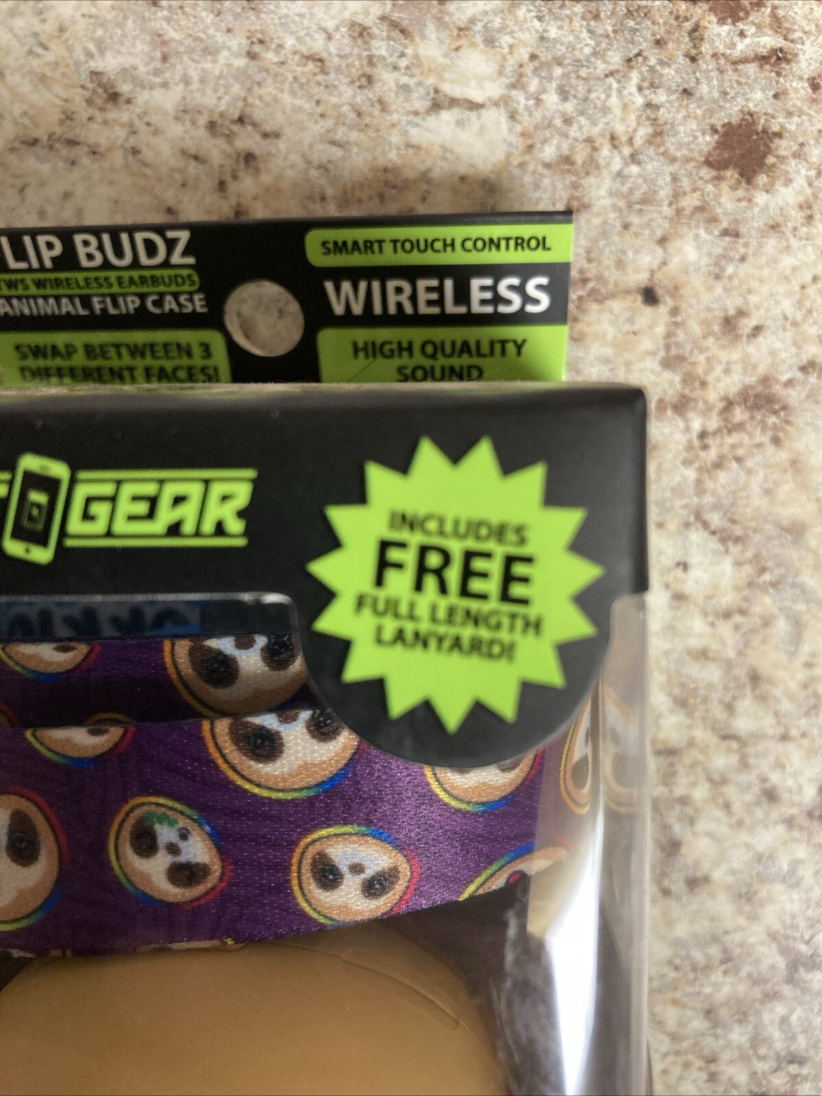 Gadget Gear Flip Budz Animal Flip Case Swap Between 3 Faces! New
