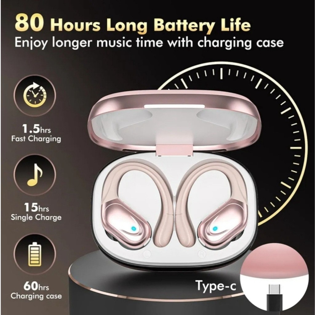 Wireless Earbuds Bluetooth Headphones, Rose Gold