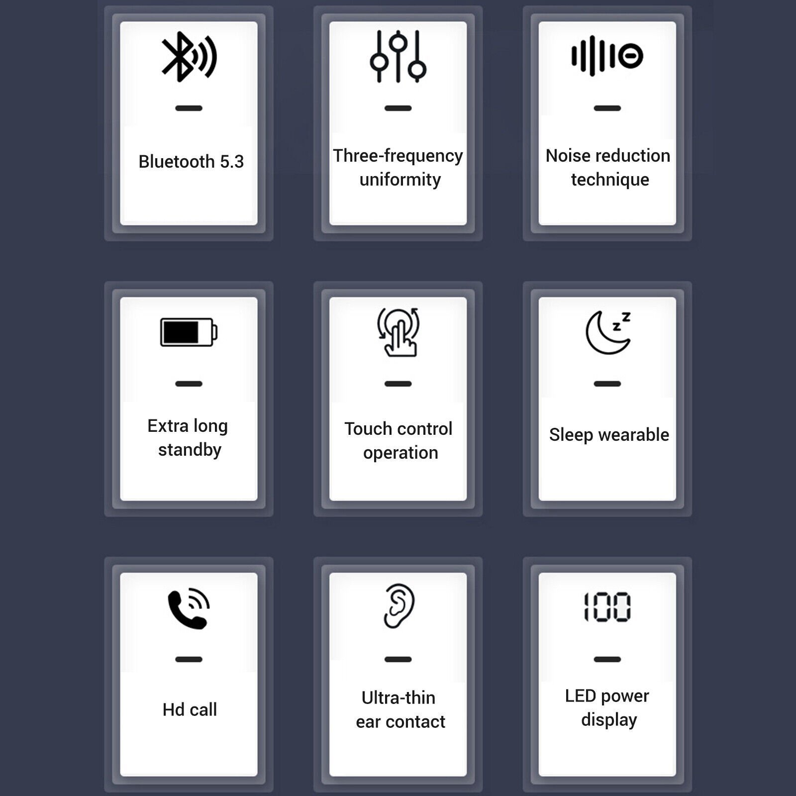 MINI Earbuds Sleep Bluetooth 5.3 Headset Invisible Wireless Earbuds TWS Earphone