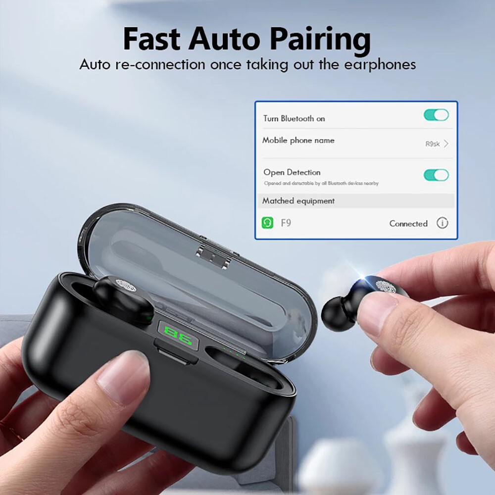 Waterproof Bluetooth 5.0 Earbuds for Iphone Samsung Android Wireless Earphone
