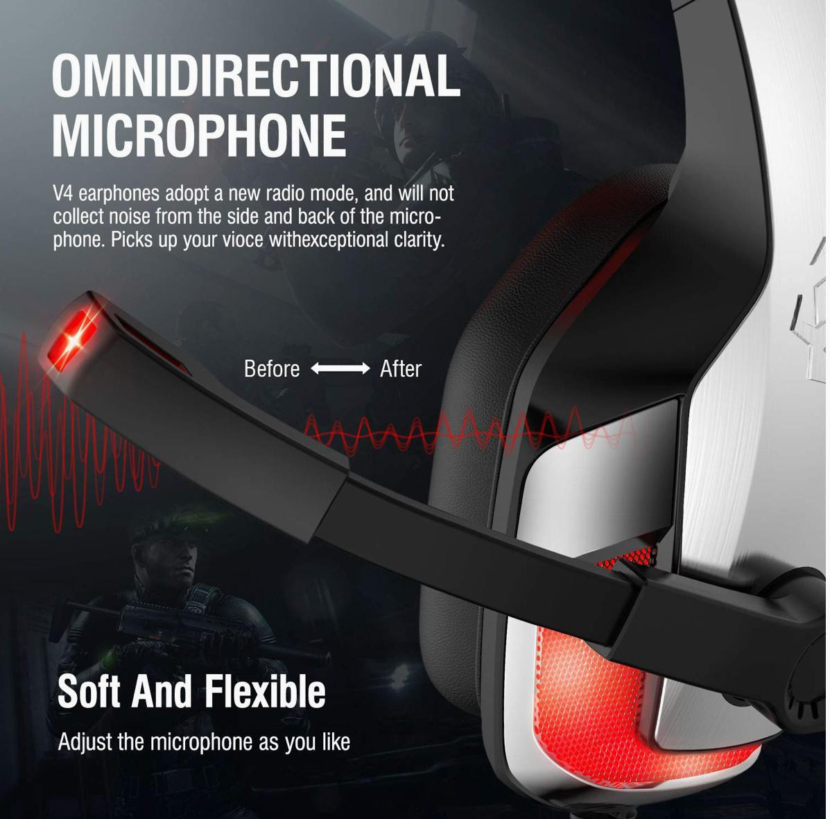 Hunterspider Pro Gaming Headset V-4