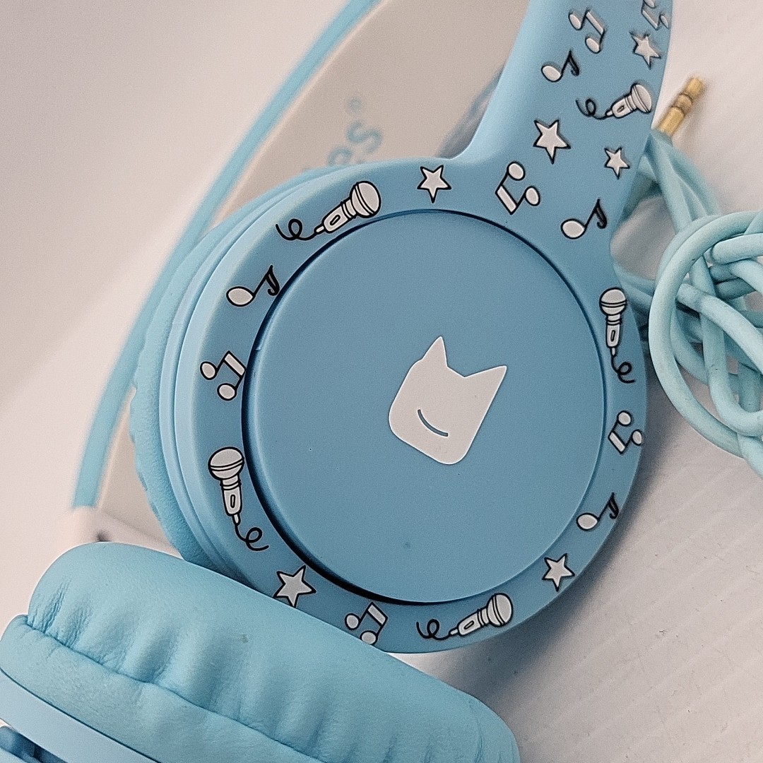 Tonies Headphones, Foldable On-Ear Headphones for Toniebox, Blue