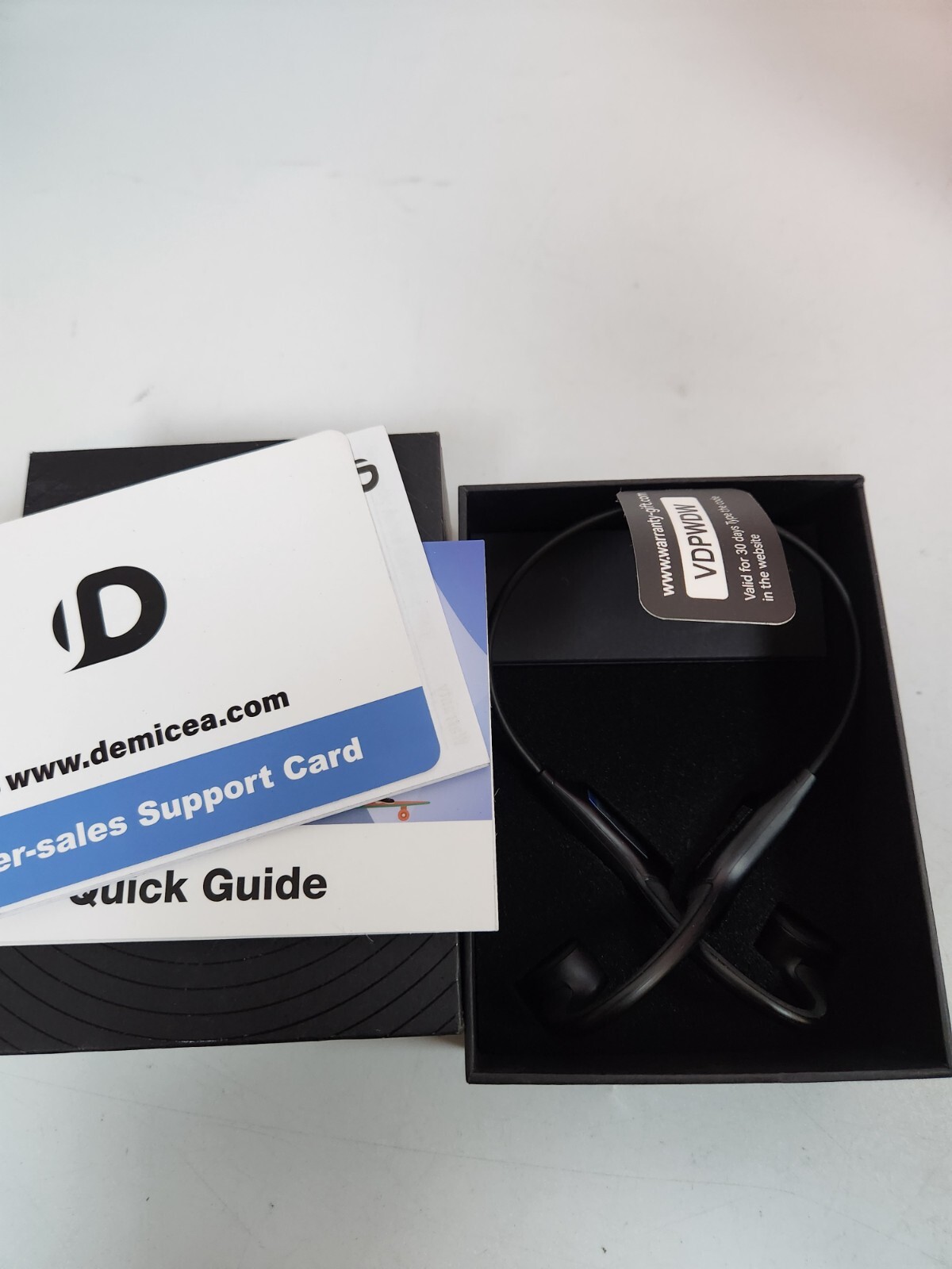 DEMICEA Open Ear Sport Headphones, Wireless Bone Conduction Earphones Workouts