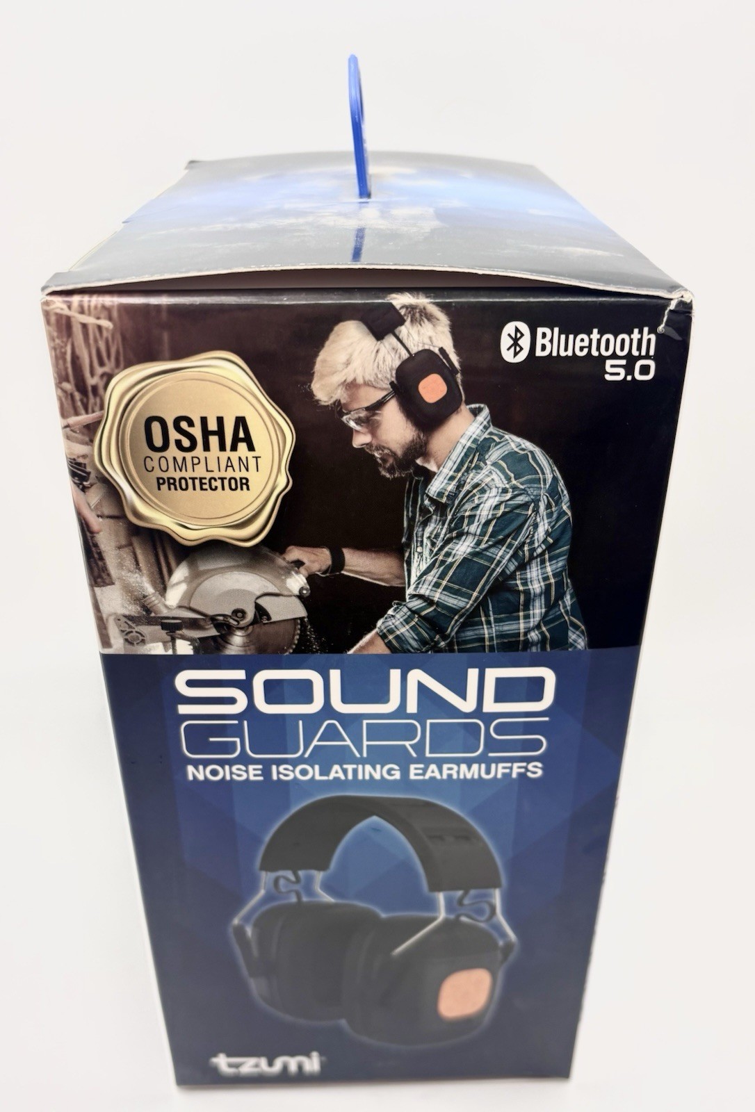 Tzumi Sound Guards Noise Isolating Earmuffs Bluetooth OSHA Compliant NRR23db New