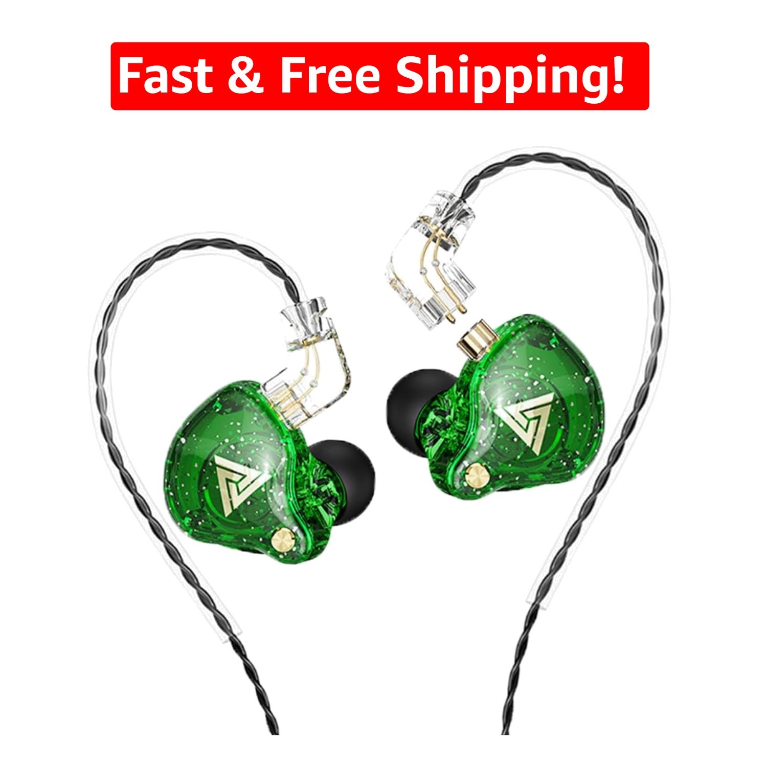 QKZ AK6 PRO Wired Gaming Earbuds – HiFi Deep Bass Sound & Noise Cancelling
