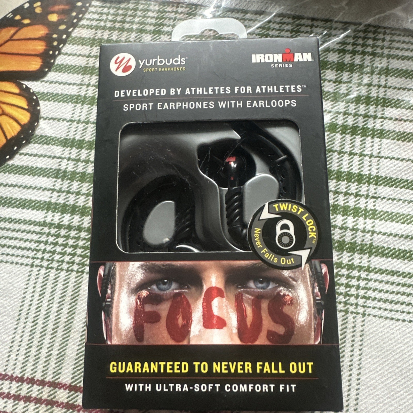 Yurbuds Ironman Focus Behind the Ear Performance Earloop Fit Sport Earphones