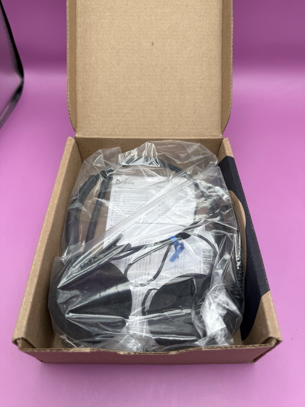 Poly EncorePro 520 with Quick Disconnect Binaural Headset TAA