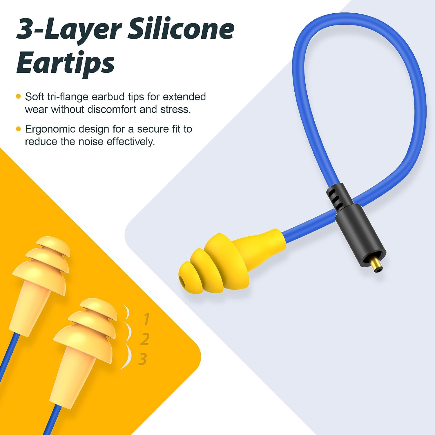 2Pcs Replacement Work Earbuds Cables for Model#Mi04N Wireless Neckband Replaceab
