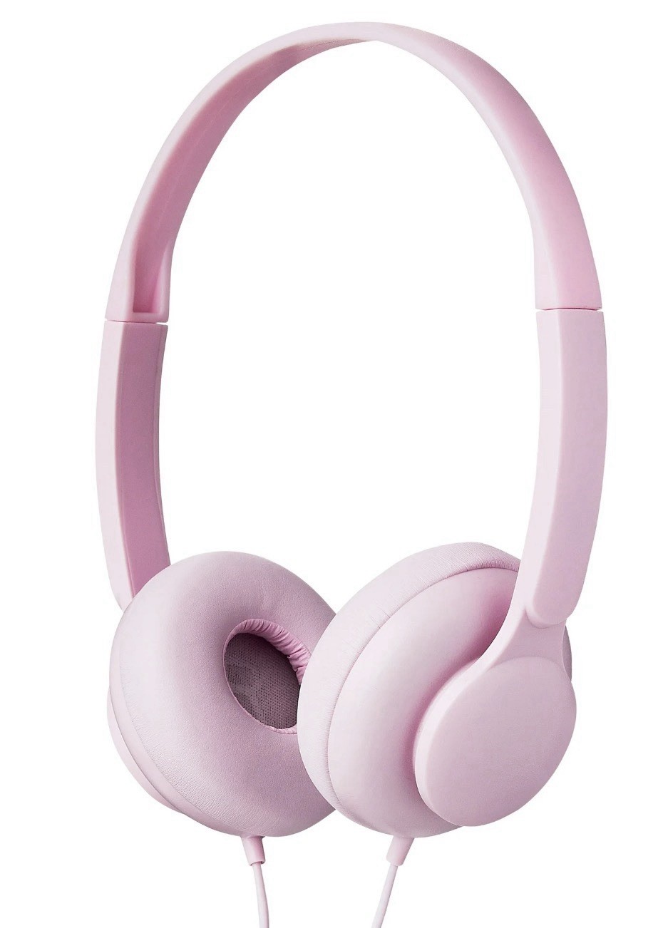 4~Groove Onn.~On-Ear Headphones~Pink~Wired~ Adjustable Headband~3.5mm AUX~NEW!!