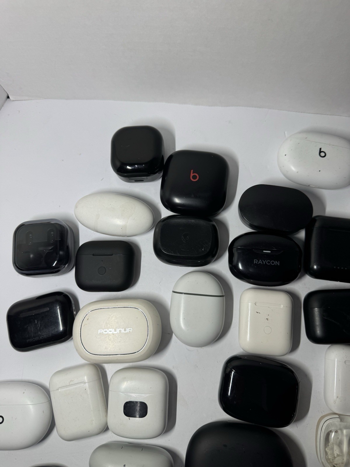 Assorted Earbud Cases Lot of 35 Various Brands and Colors See Photos