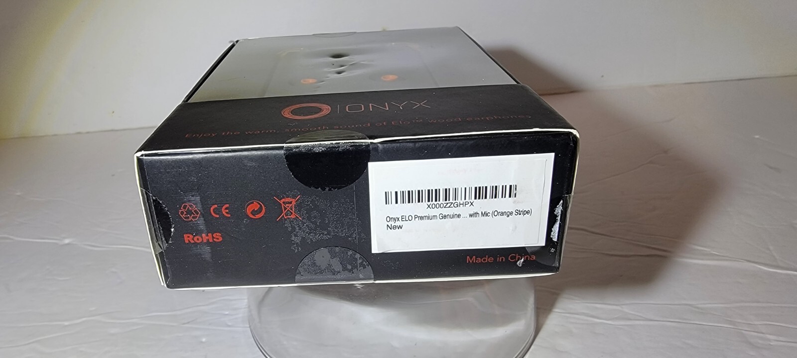 Onyx Genuine Wood Wired in-Ear Headphones with Sound Isolation and Built-in Micr