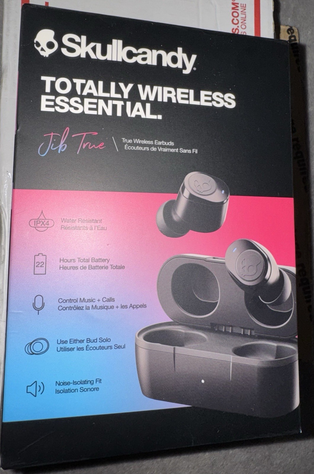 Skullcandy Jib True 2 In-Ear Wireless Earbuds, Black, 33 Hr Battery, BRAND NEW
