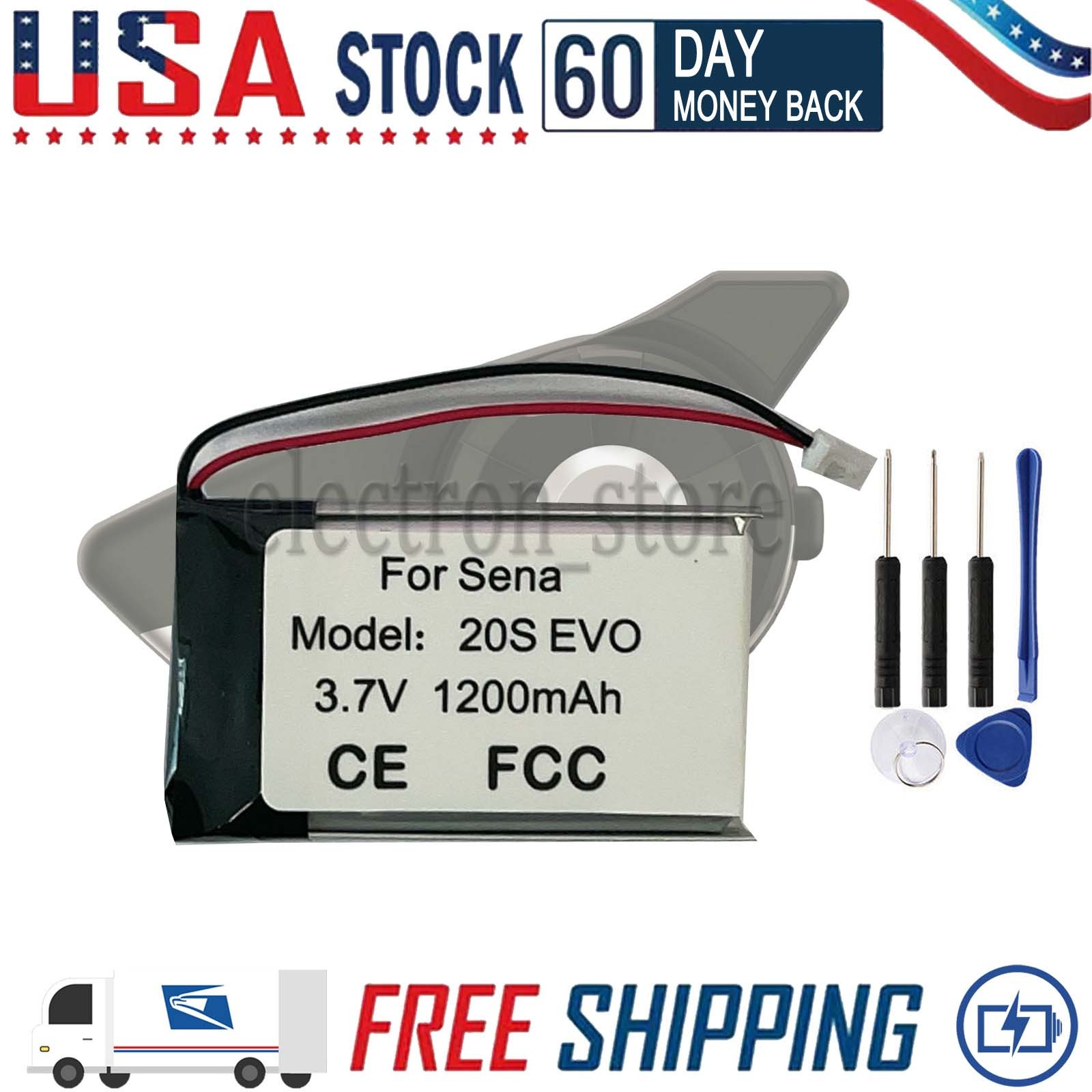20SEVO battery for Sena 50S 30K 20S EVO 20S-EVO-01 Bluetooth Motorcycle Headset