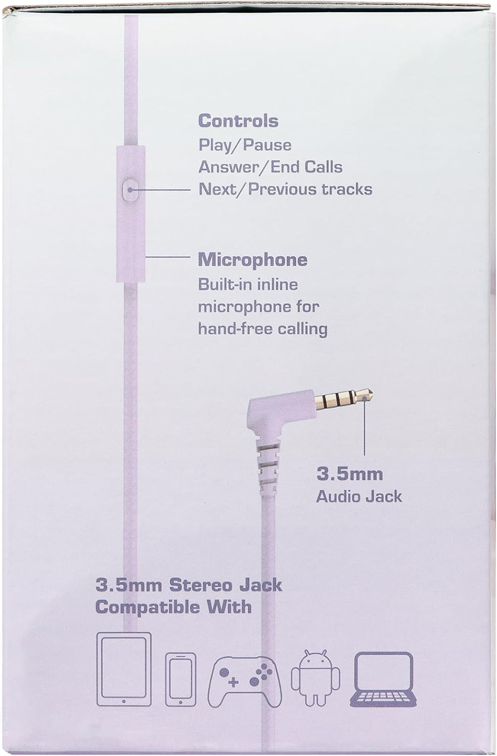 Rockpapa L22 Wired Headphones for Kids Girls Boys Women with Microphone, Foldabl