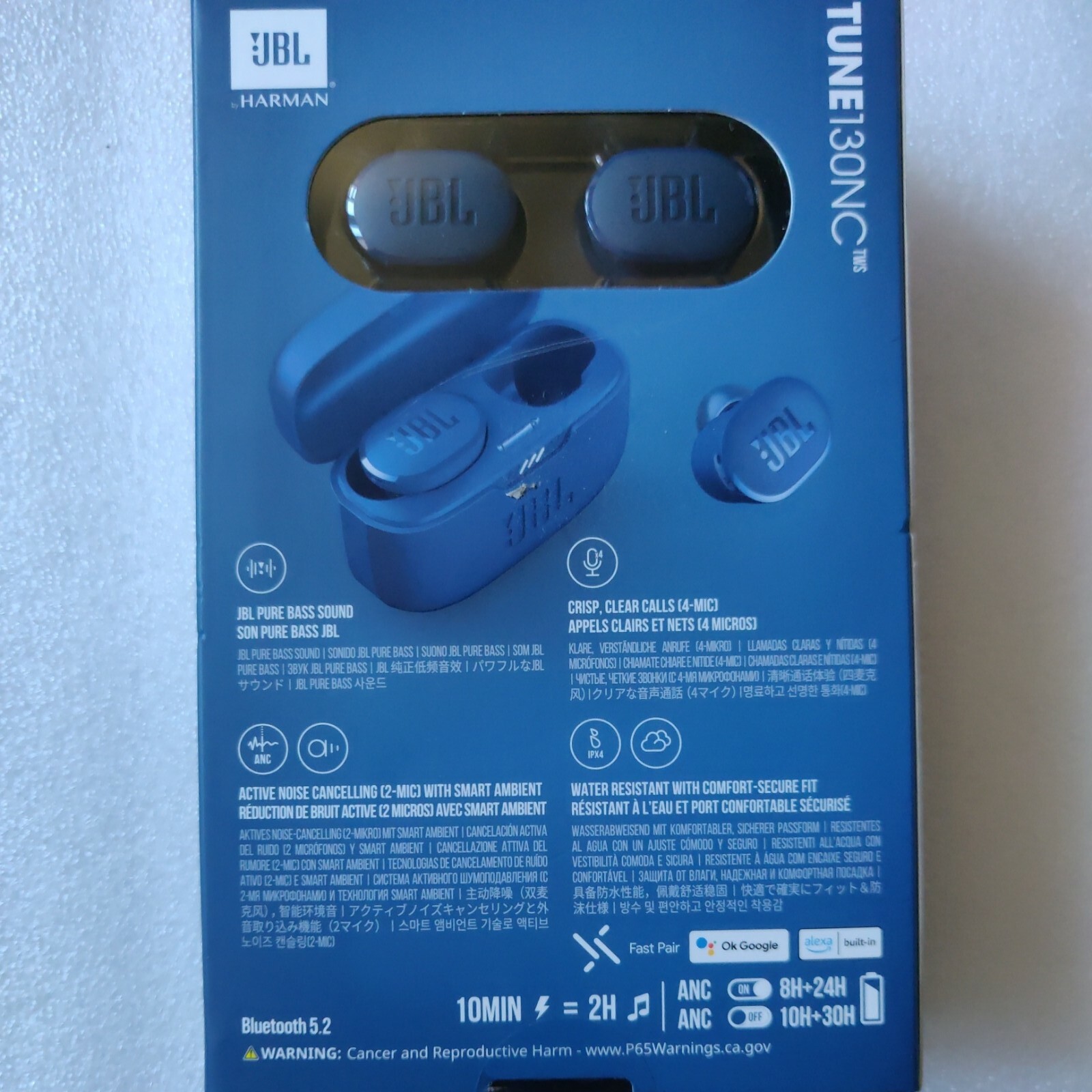 JBL Tune 130 NC Blue New In Box