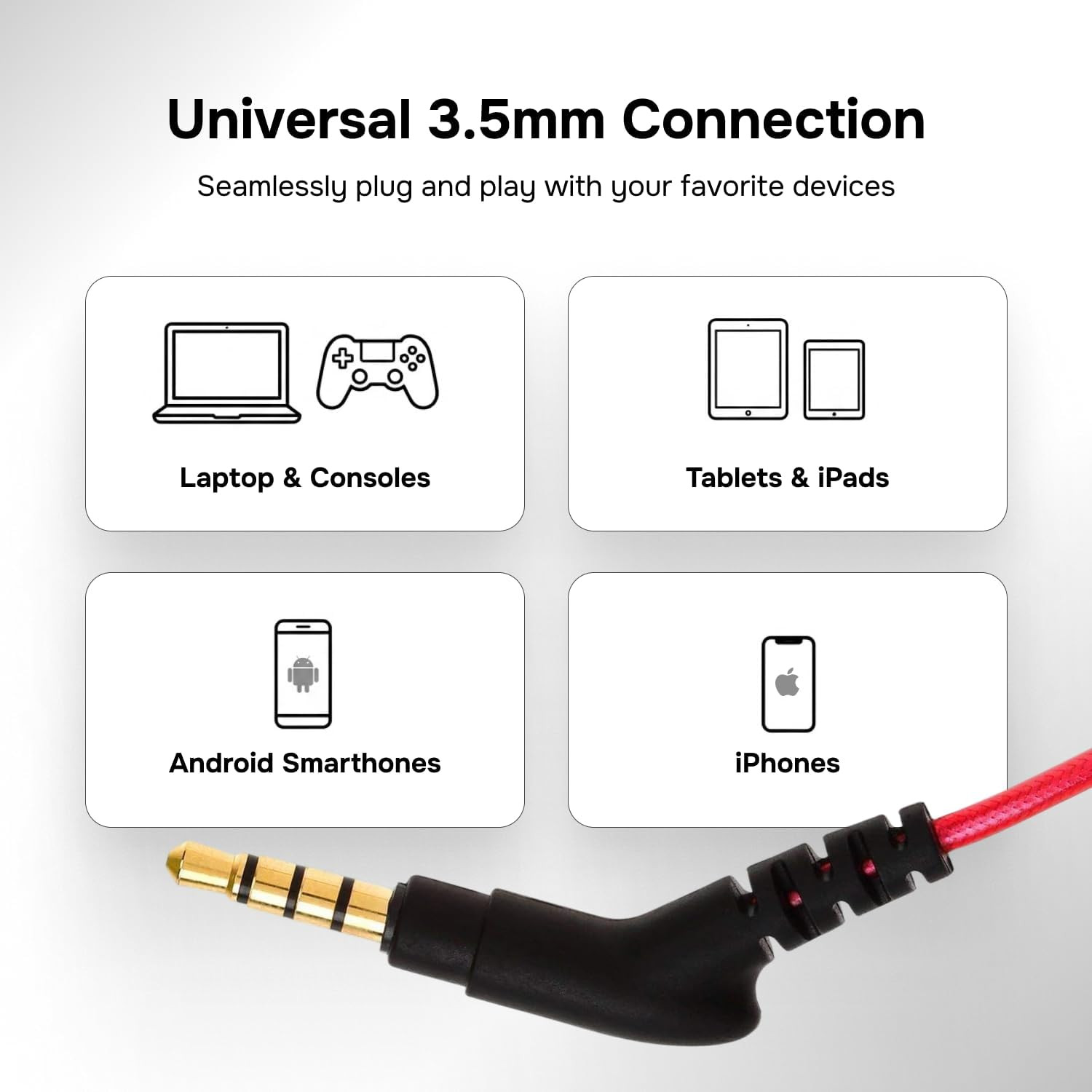 Wired Earbuds with Microphone – Noise Isolation Ear Buds with Mic, in Ear Headph