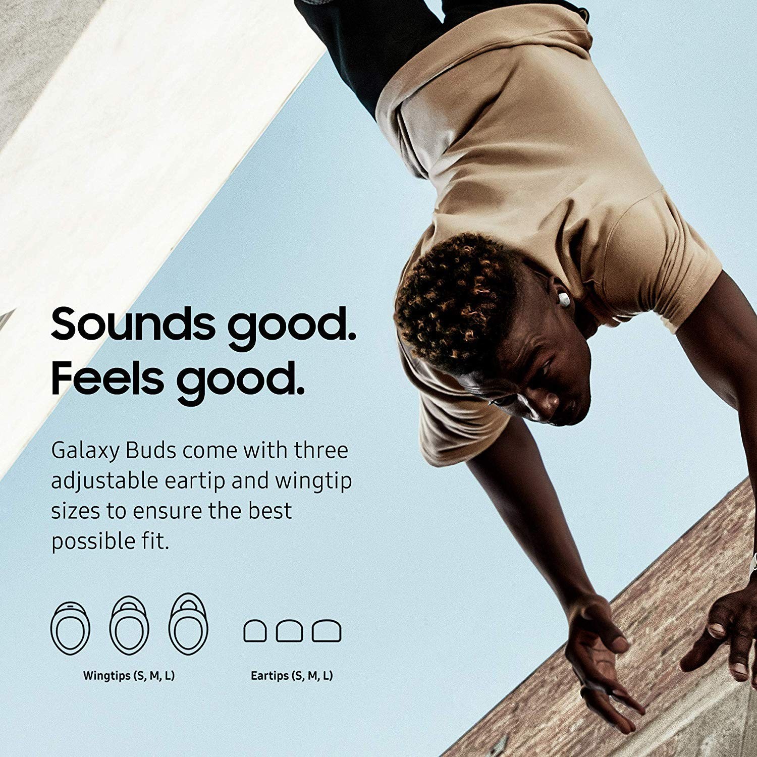Samsung Galaxy Buds True Wireless In-Ear Bluetooth Headphones – Aura Glow White