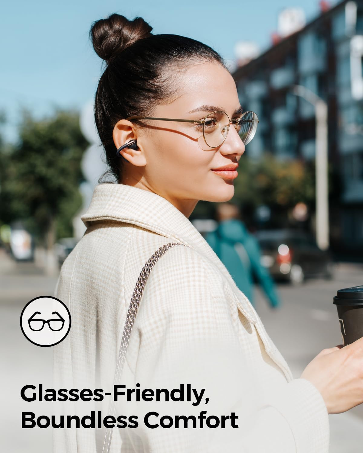 SoundPEATS Clip1 Open Ear Earbuds with Dolby Audio | Comfortable & Secure Clip-o