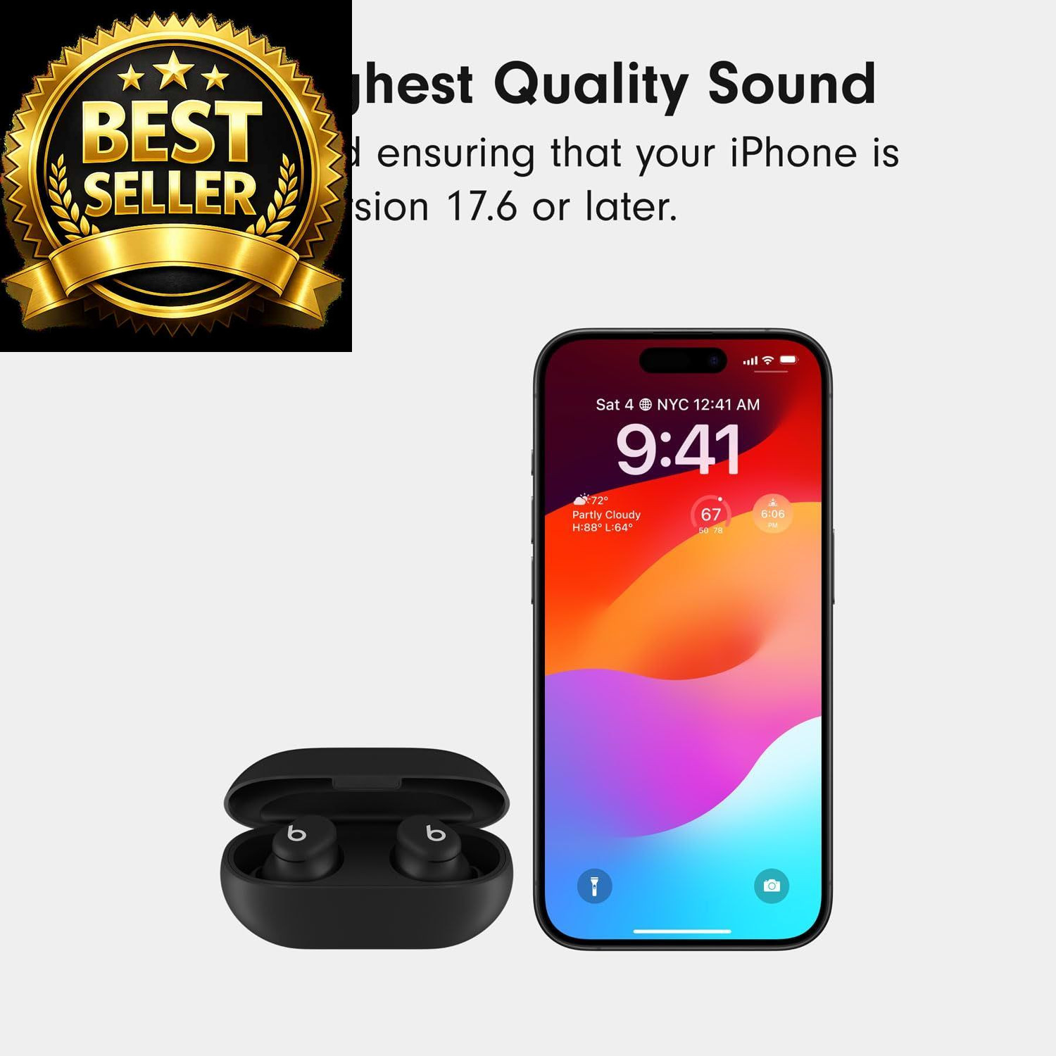 Beats Solo Buds – Wireless Bluetooth Earbuds | 18 Hours One Size, Storm Gray