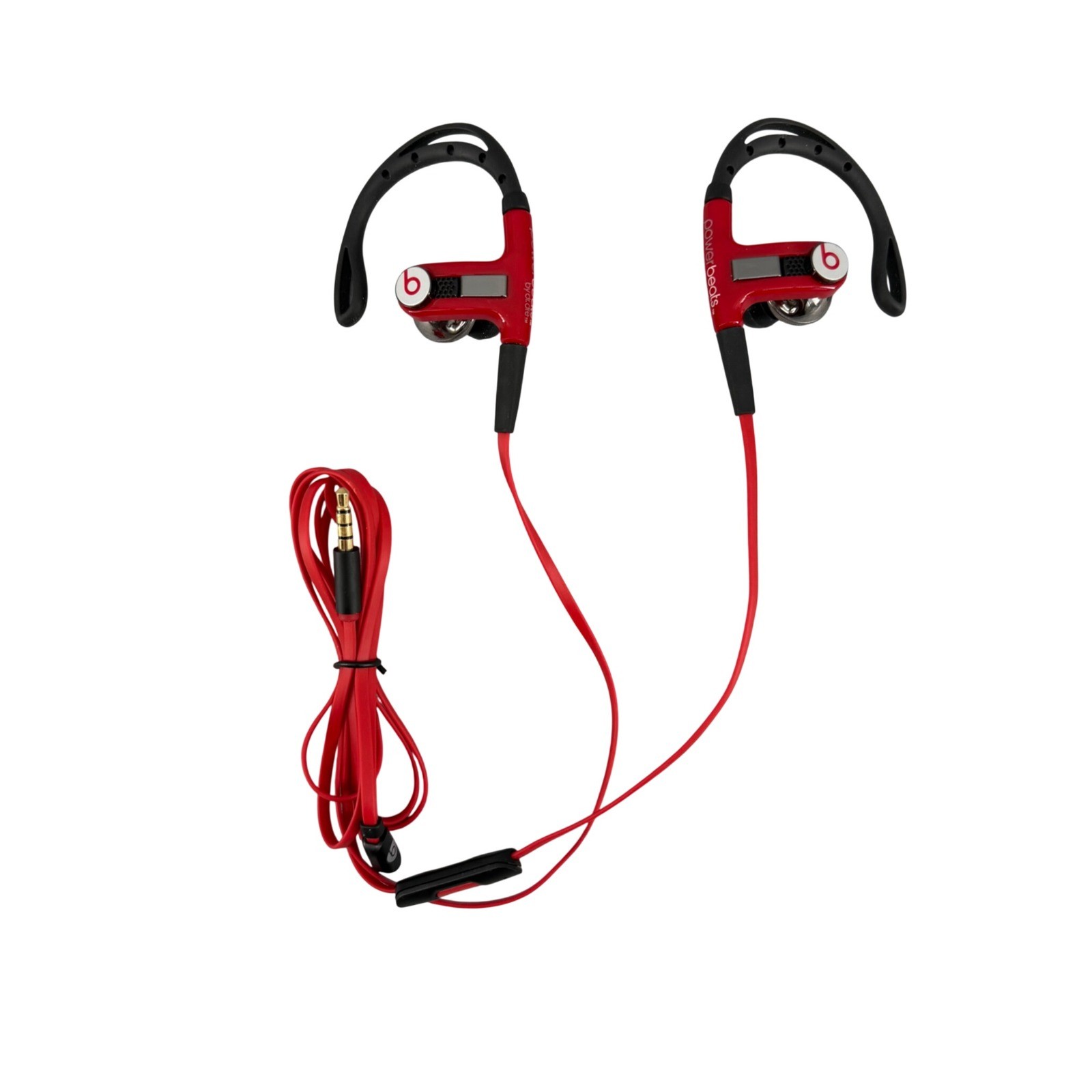 Beats by Dr. Dre Powerbeats Wired In-Ear Sport Headphones Red Black 3.5mm Jack