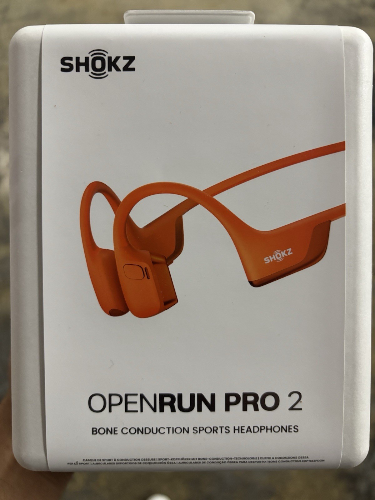 Shokz Open Run Pro 2 Bone Conduction Sports Headphones – orange Standard