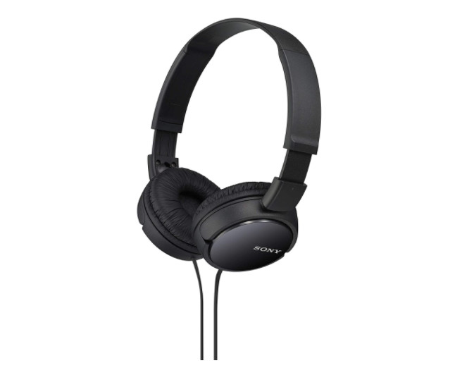 NEW Sony Folding MDRZX110/BLK ZX Series Black Stereo Headphones 30mm driver unit