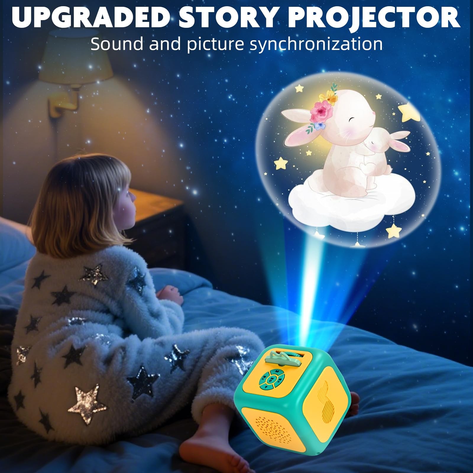 Kids Story Projector for Toddlers – Story Dream Machine with 8 Storybook Disc…