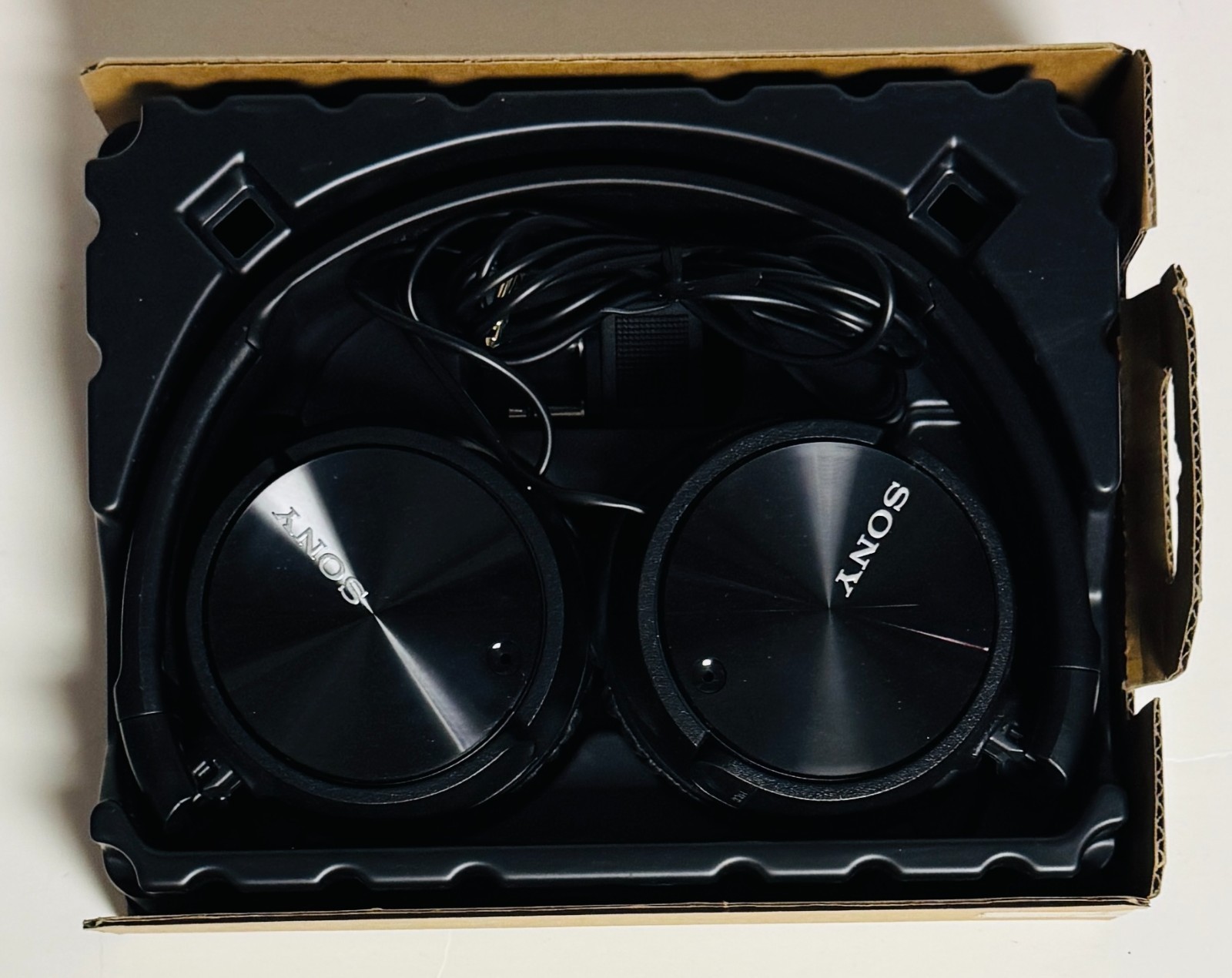 SONY MDR-ZX110NC Headband Wired Noise Canceling Headphones – Black