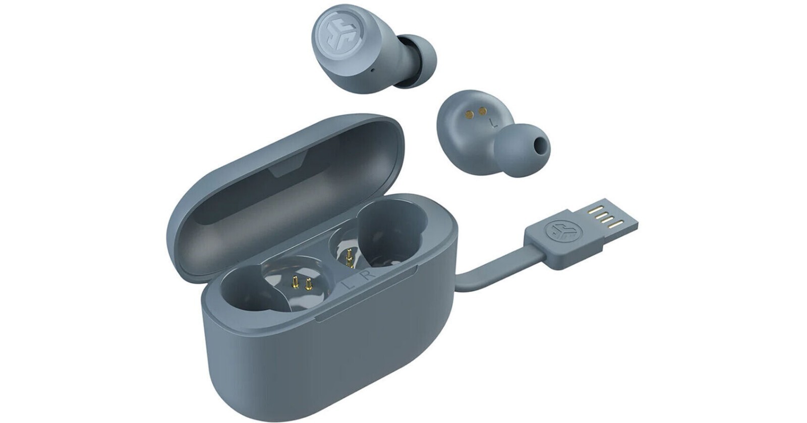 JLab – GO Air POP True Wireless In-Ear Headphones – Slate Gray
