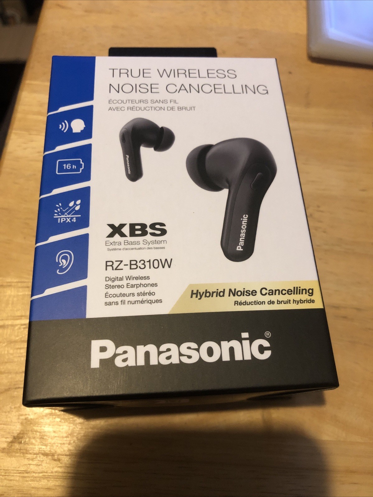 Panasonic ErgoFit True Wireless Earbuds in Ear XBS Powerful RZ-B310W – Black