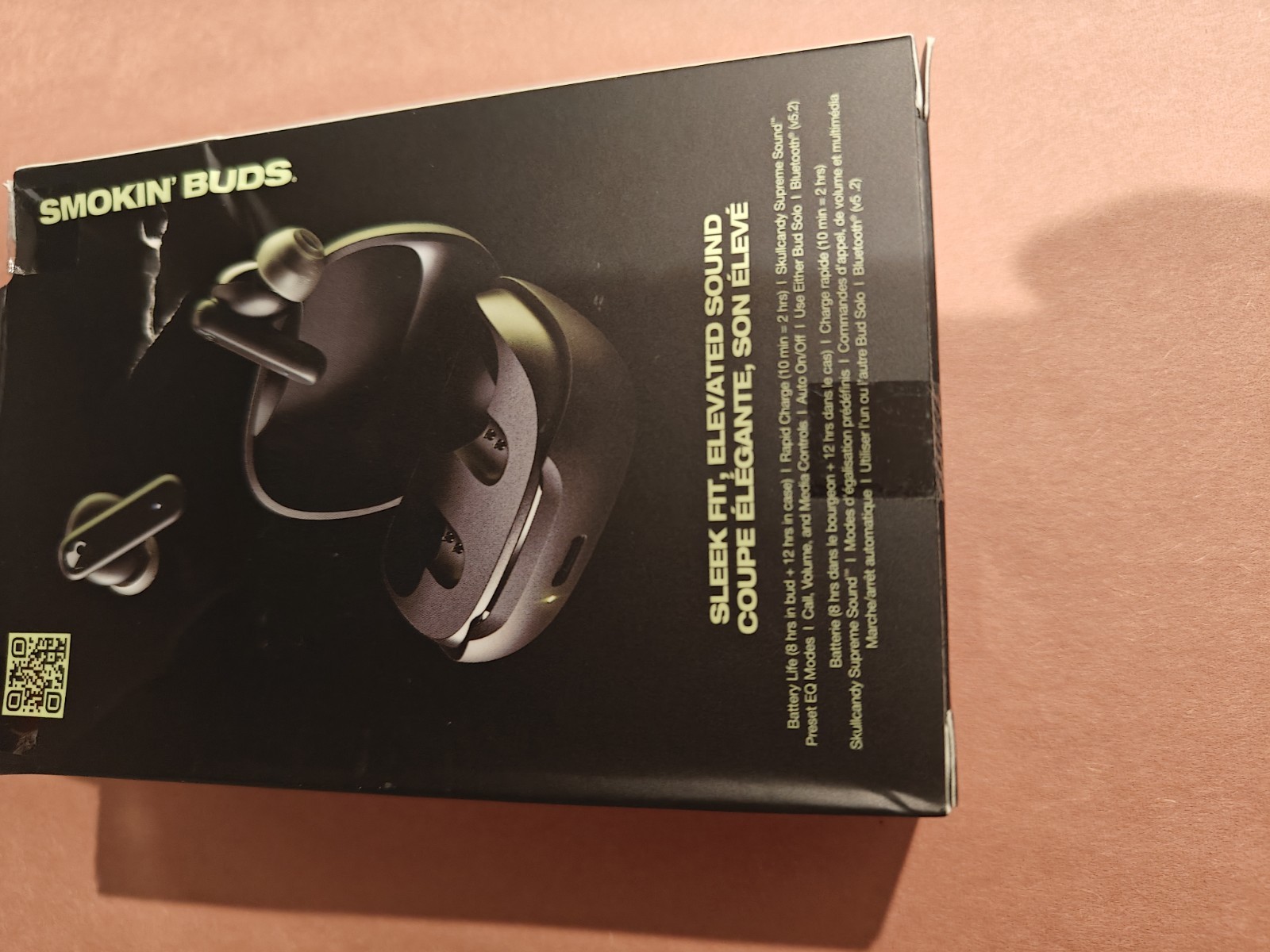 Skullcandy S2TAW-R740 Smokin’ Buds True Wireless Bluetooth Earbuds True Black