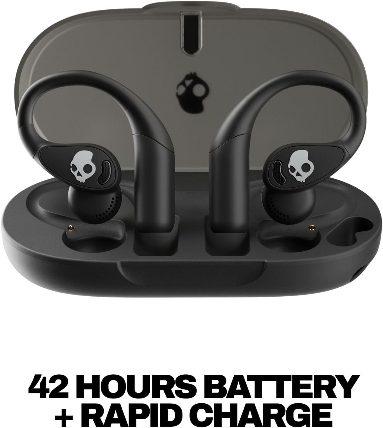 Skullcandy Push 540 Open Open-Ear Earbuds Black Wireless Secure Fit 42Hr Battery
