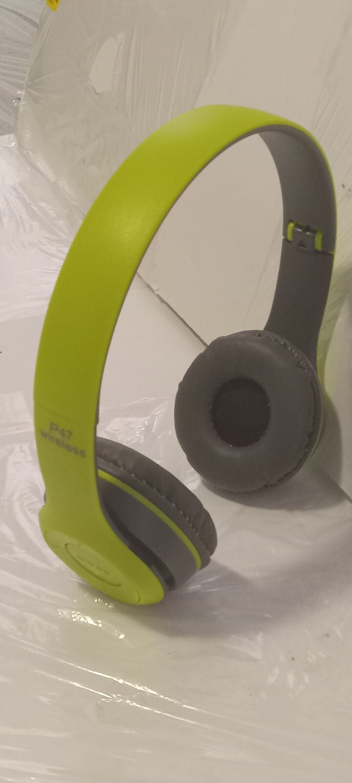Bluetooth Headphones TF Card/FM Stereo Radio, MP3, P47 5.0+EDR Lime NEW Open Box
