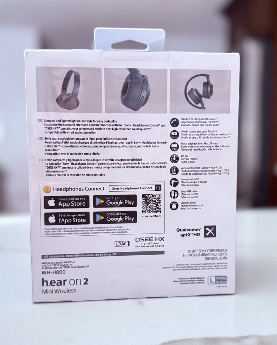 Sony h.ear on 2 Mini Wireless WH-H800 Wireless Headphones Bluetooth NIB