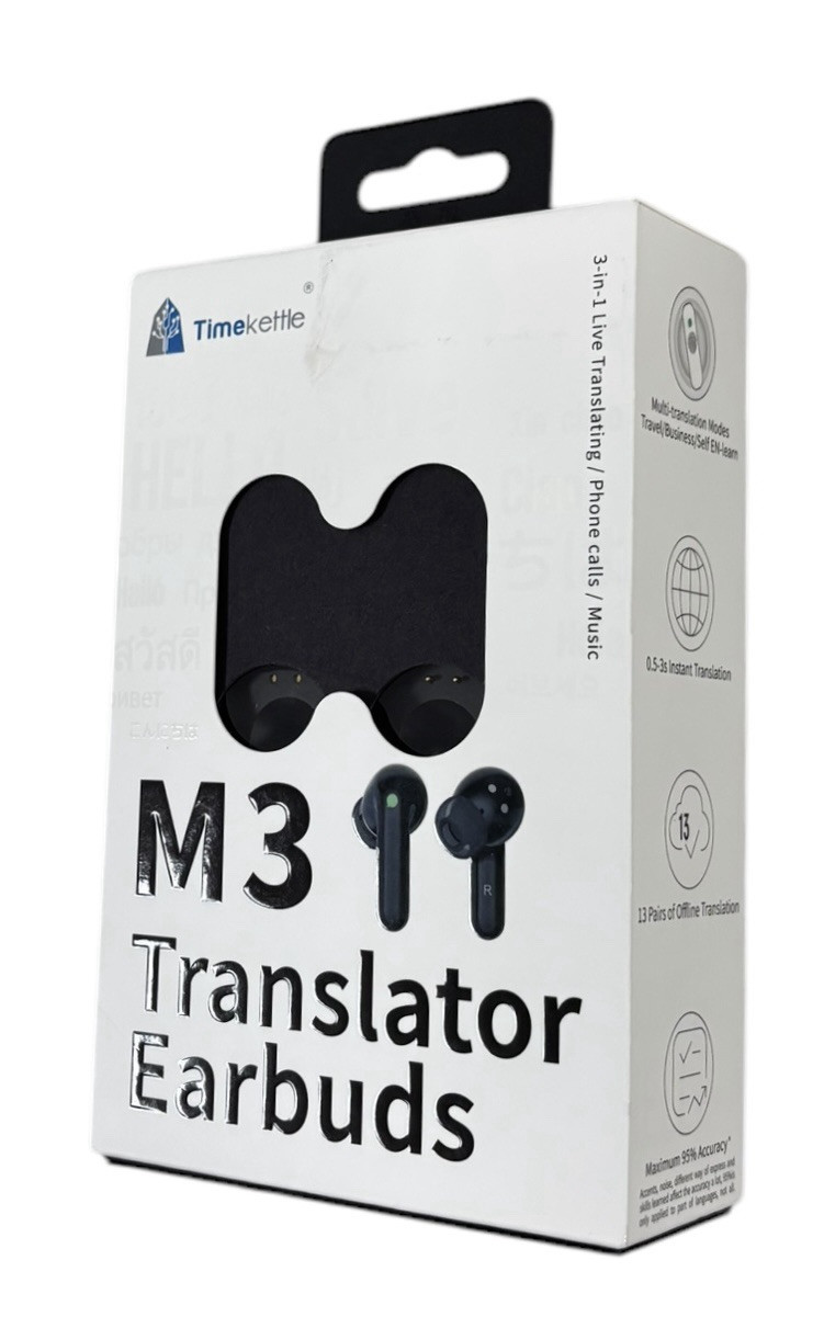 TimeKettle M3 Translator Buds – 3 in 1 Live Translating