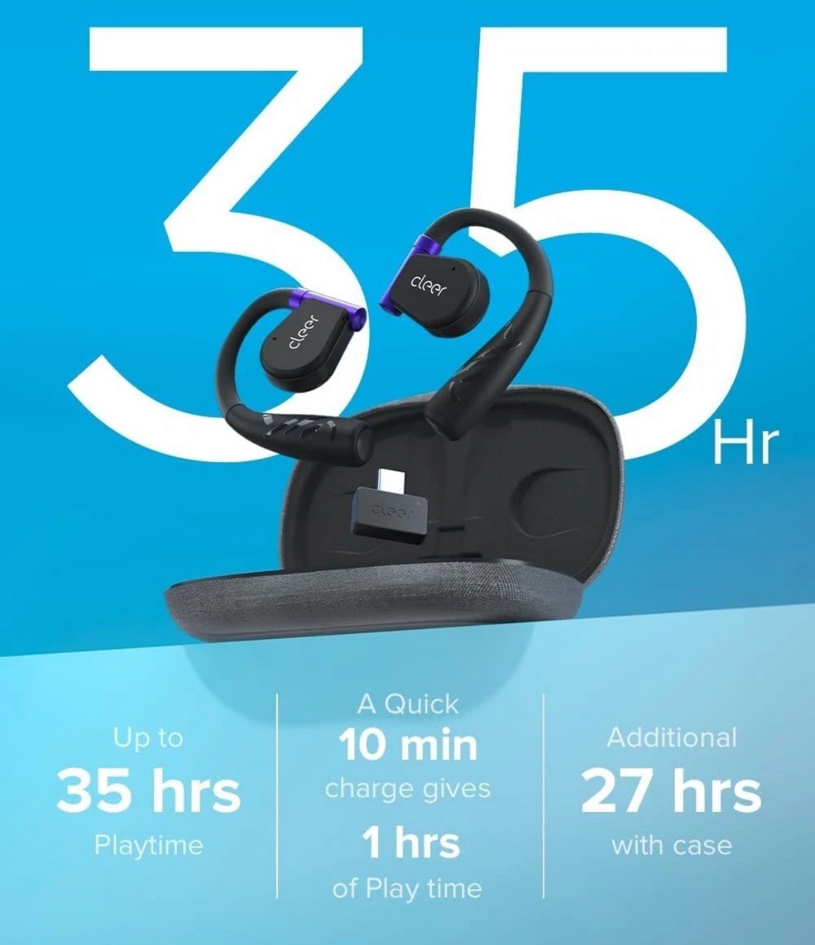 NEW Cleer ARC II Gaming Earbuds – True Wireless Open Ear Headphones, Low Latency