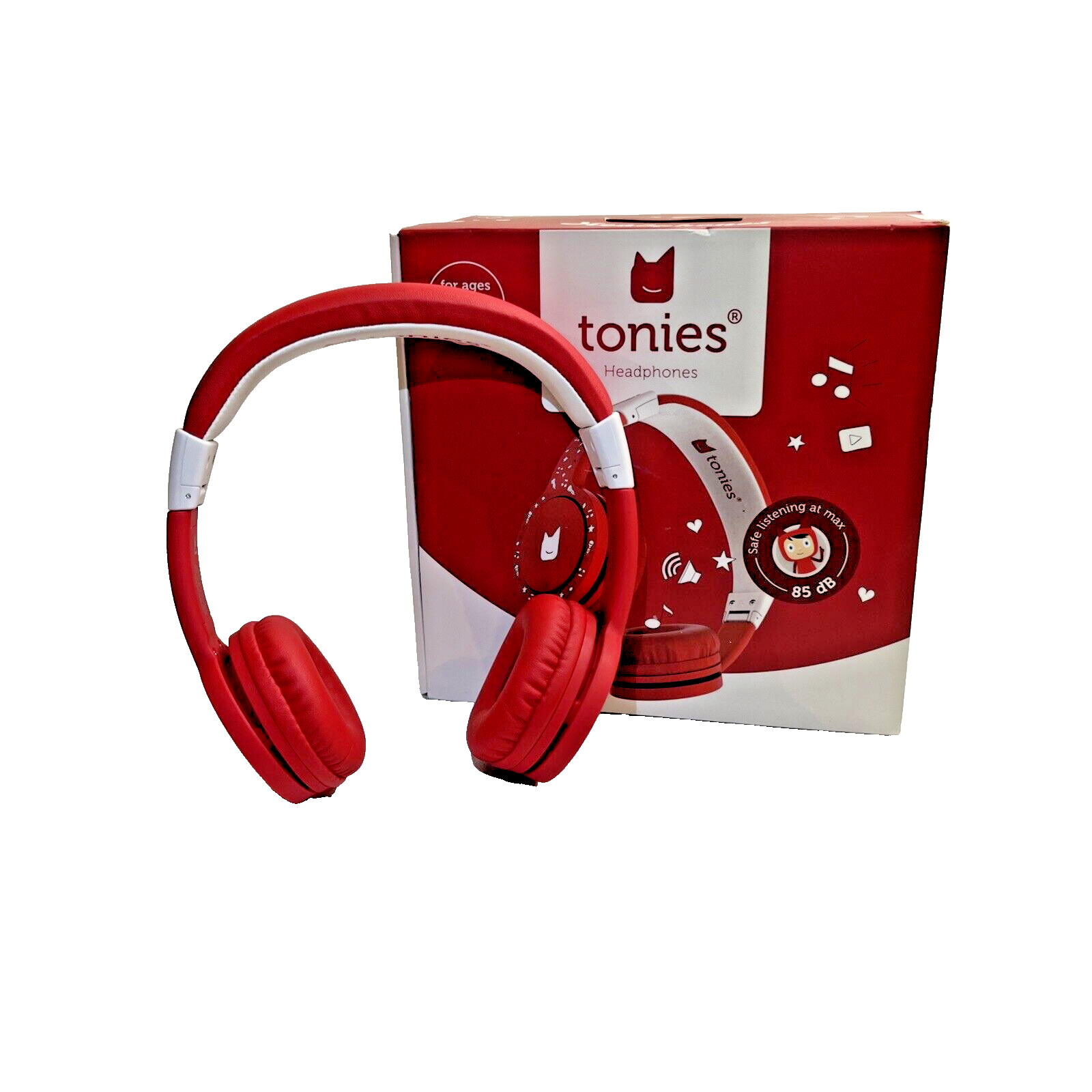 Open Box Tonies Headphones For Ages 3+ Adjustable Safe Listening At Max 85dB