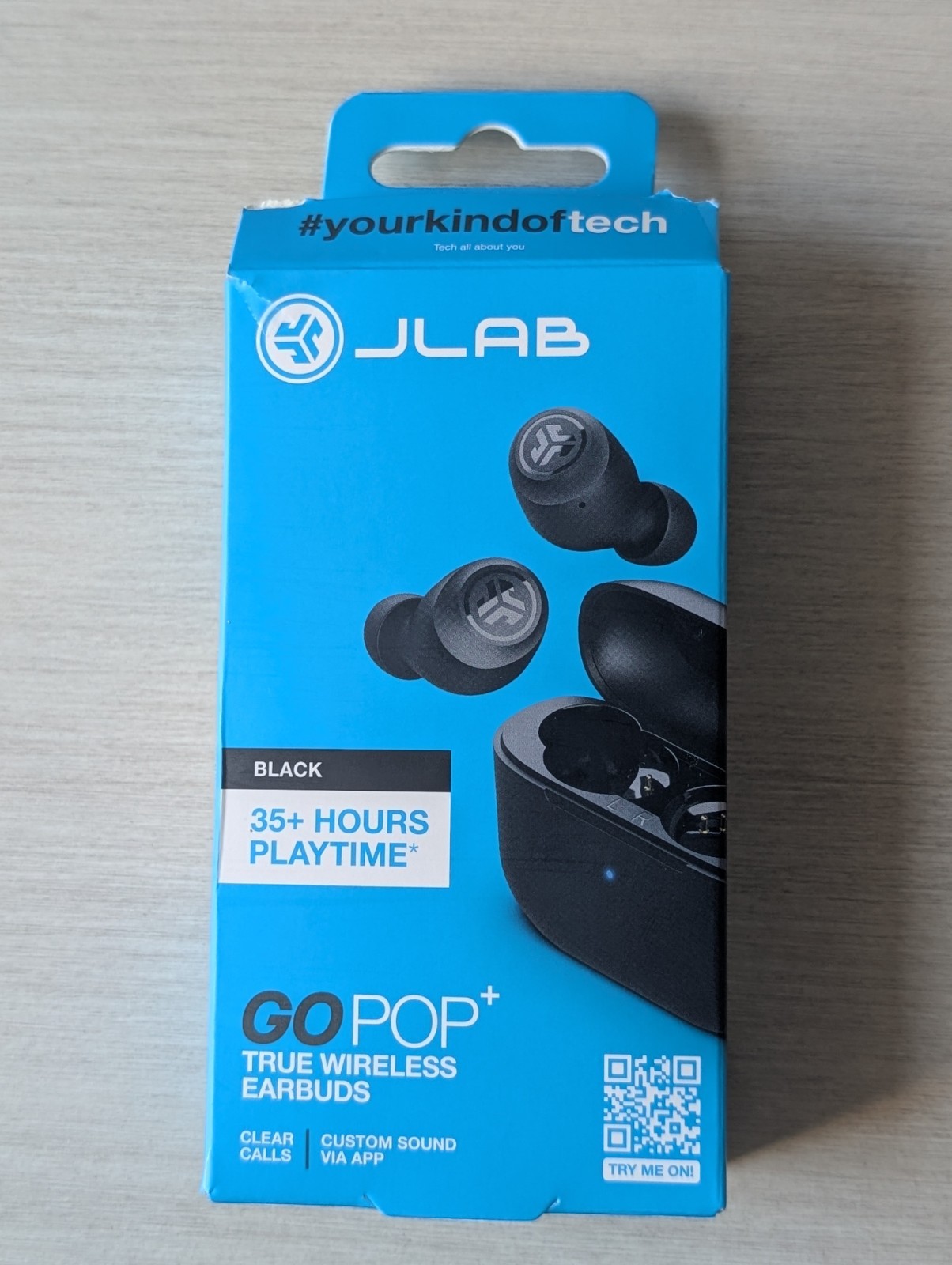 JLab Go Pop True Wireless Earbuds Black – Open Box