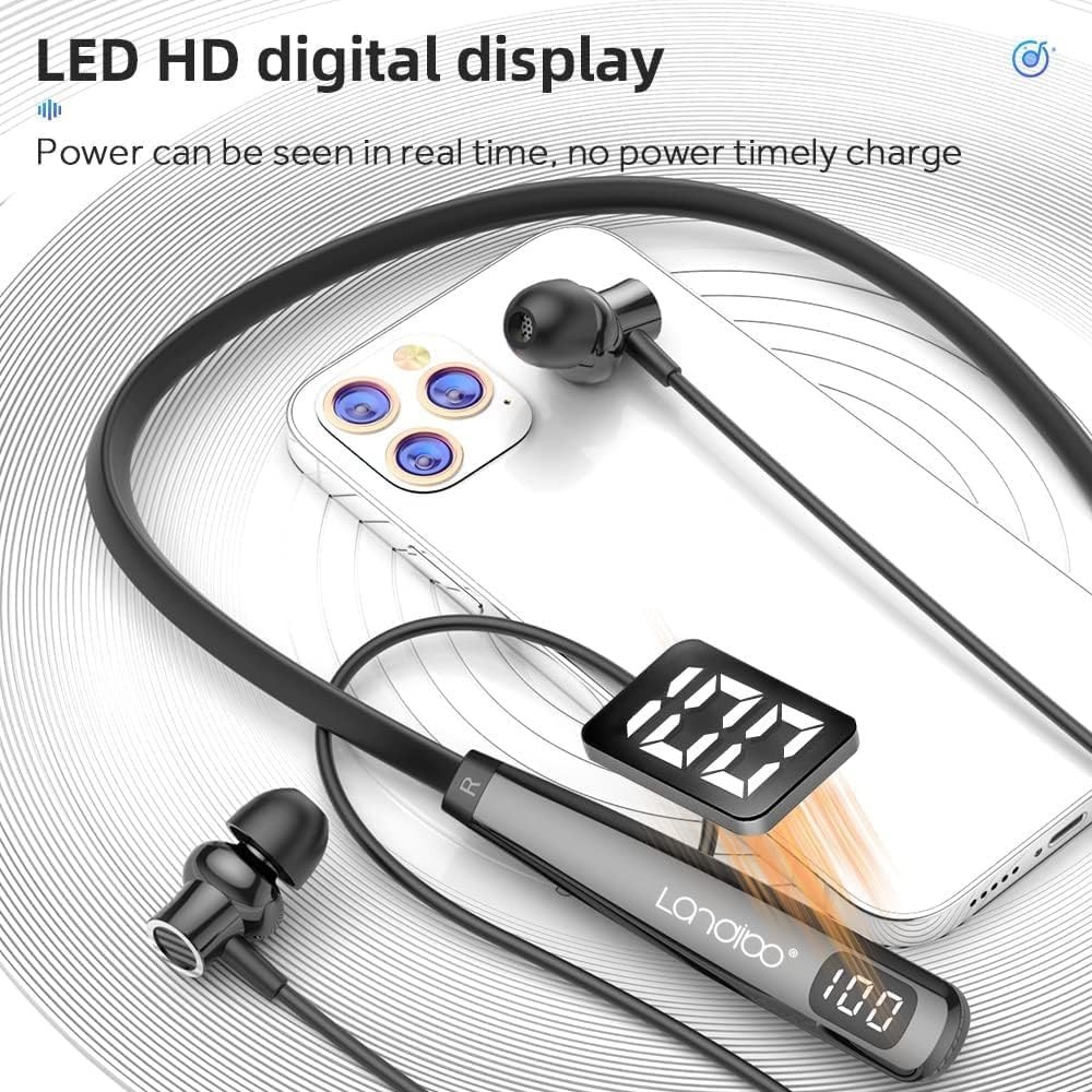 Ergonomic In-Ear Bluetooth Earphones with 100 Hours Playback & Noise Reduction