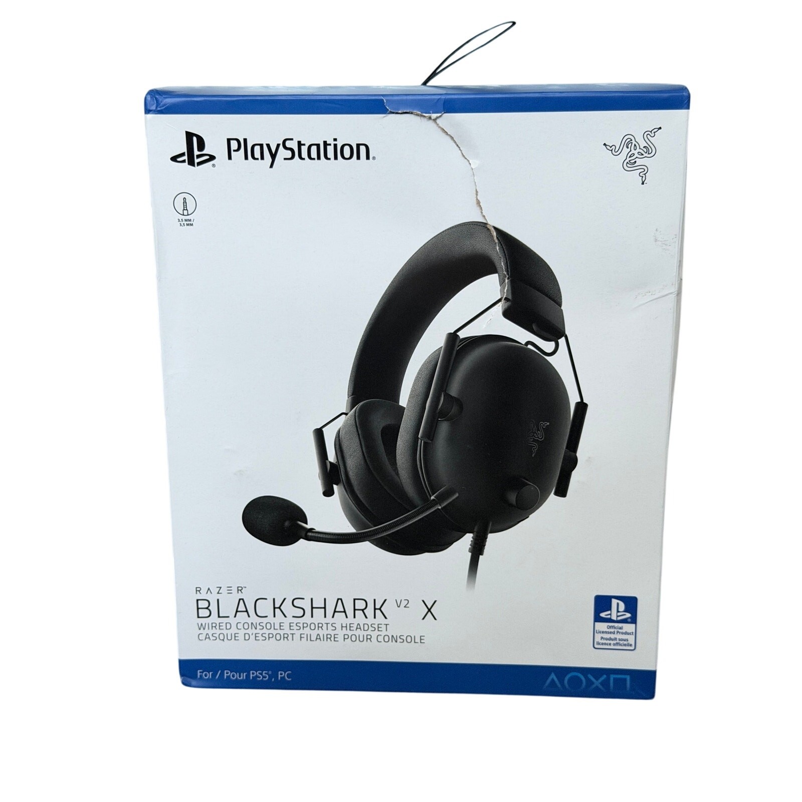 Razer BlackShark V2 X Wired Console Esports Gaming Headset 3.5mm Multi-System