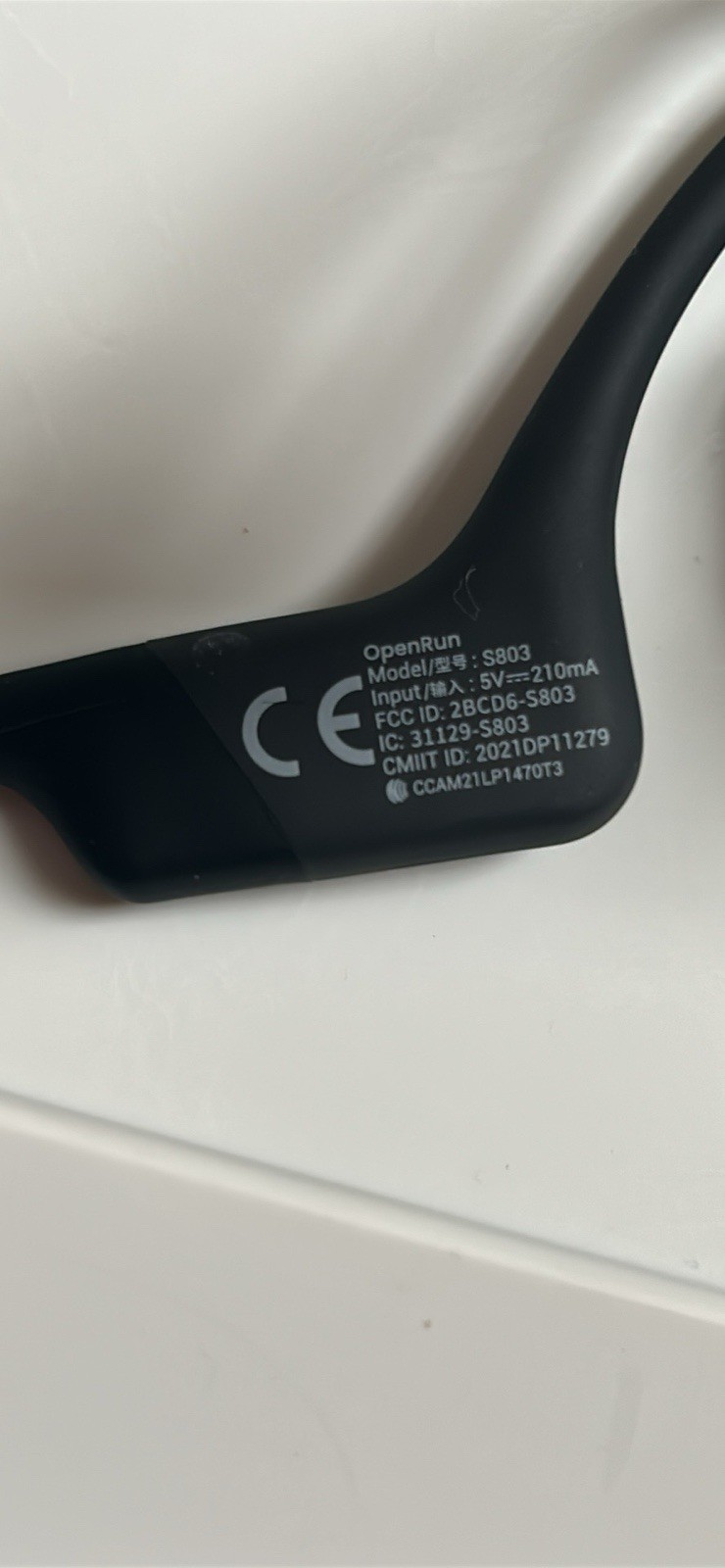 Shokz OpenRun Bone Conduction Open-Ear Headphones ~ Black S803 Free Shipping