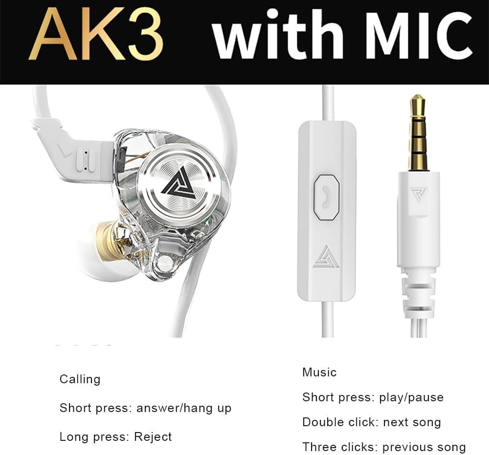 AK3FILE 10mm Dynamic Driver Headphones: Understated Style & Superior Sound