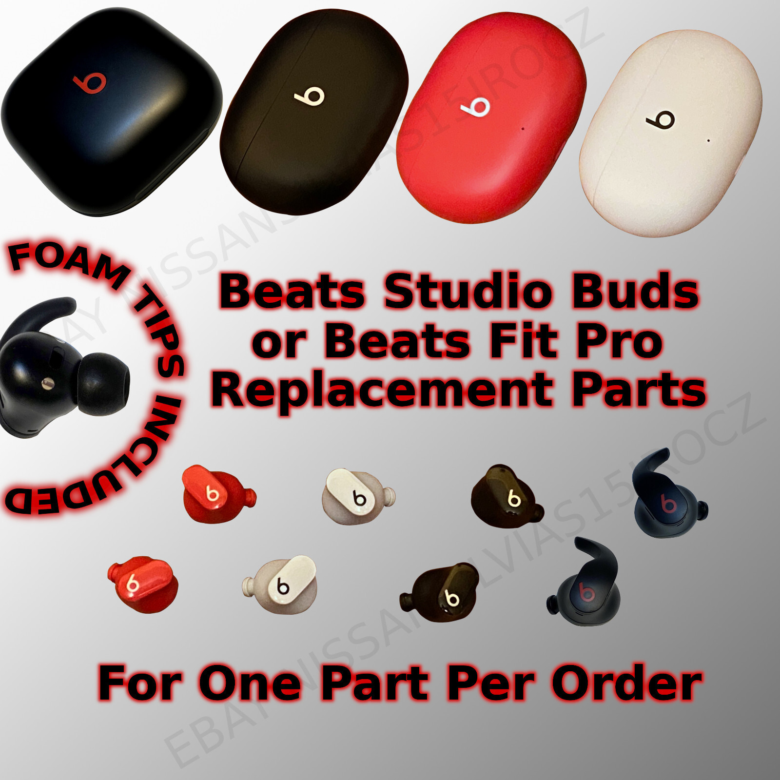 FOR 1X ONE REPLACEMENT PART -Beats Studio Buds True Wireless Headphones