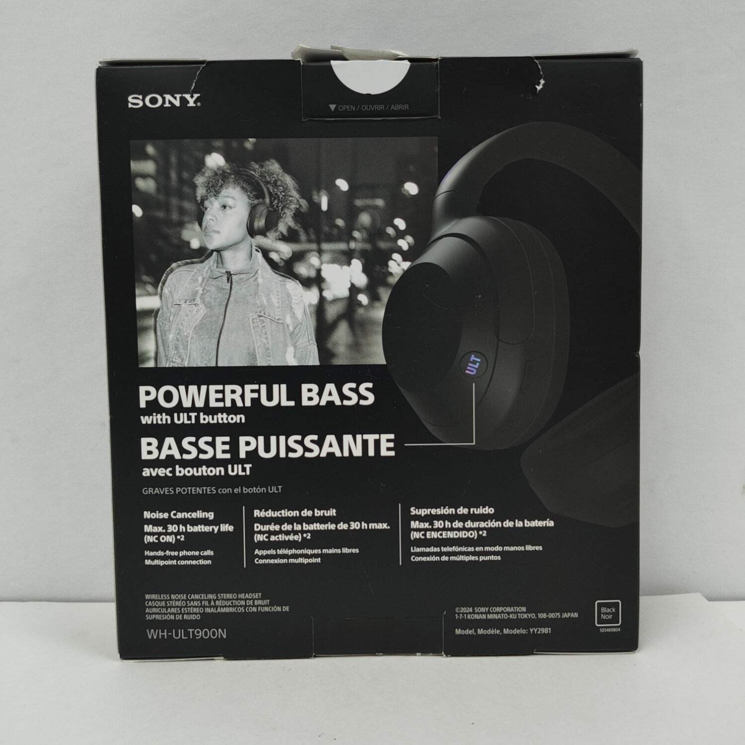 Sony ULT WEAR 900N Wireless Over-Ear Bluetooth Headphones Black