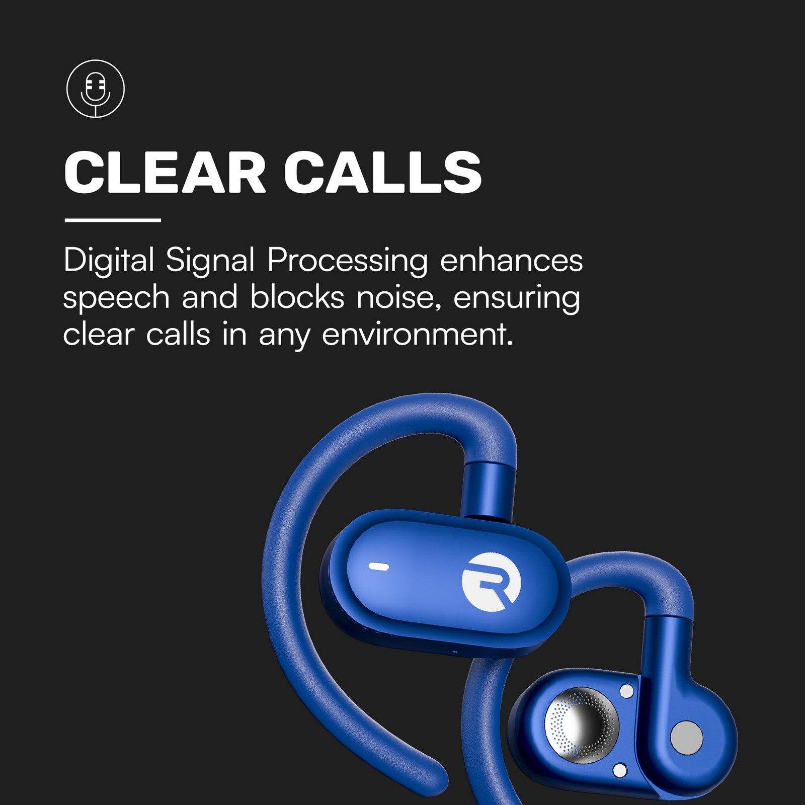 Fitness Open Ear Earbuds – Open Ear Headphones, Earbuds Wireless Bluetooth, R…
